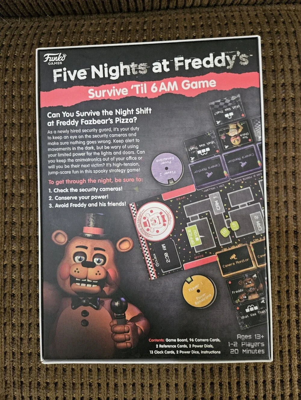 Five Nights At Freddys Survive Till 6am Game By Funko Pop Games NWT